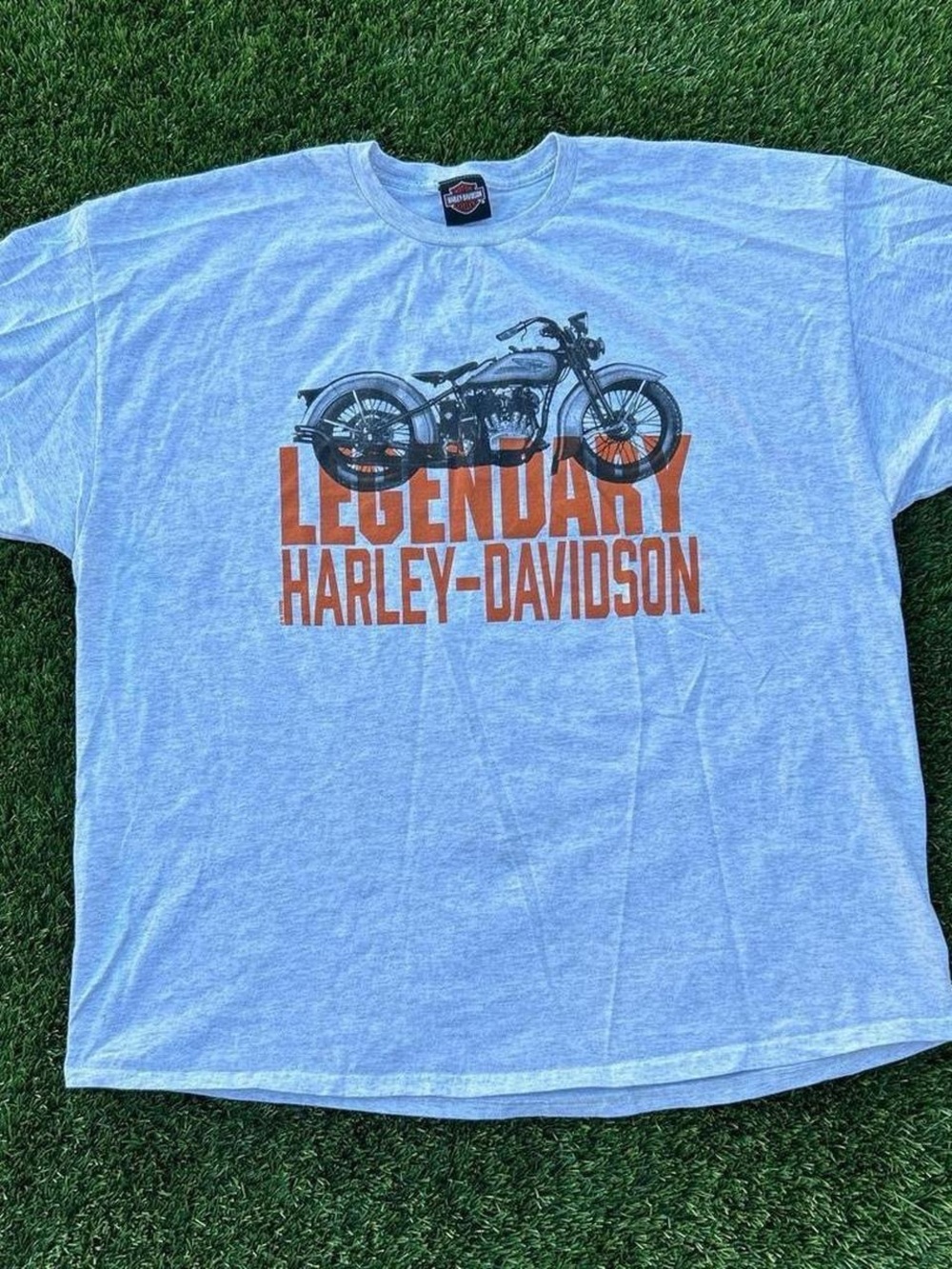 Vintage Y2K Harley Davidson T Shirt 3XL Gray Legendary Biggs San Marcos